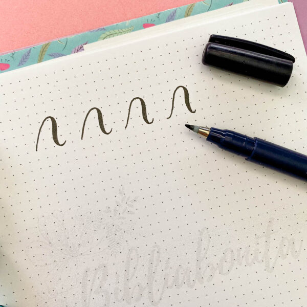 Brush pen -Tombow Fudenosuke NEGRO - Imagen 2