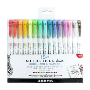 Mildliner Brush Set 15 Colores
