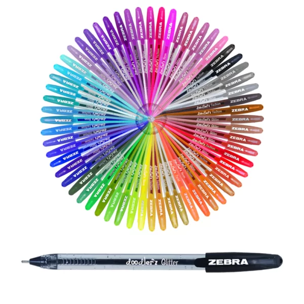 Rollerball Stick Gel Giltter ZEBRA set 60 un - Imagen 2