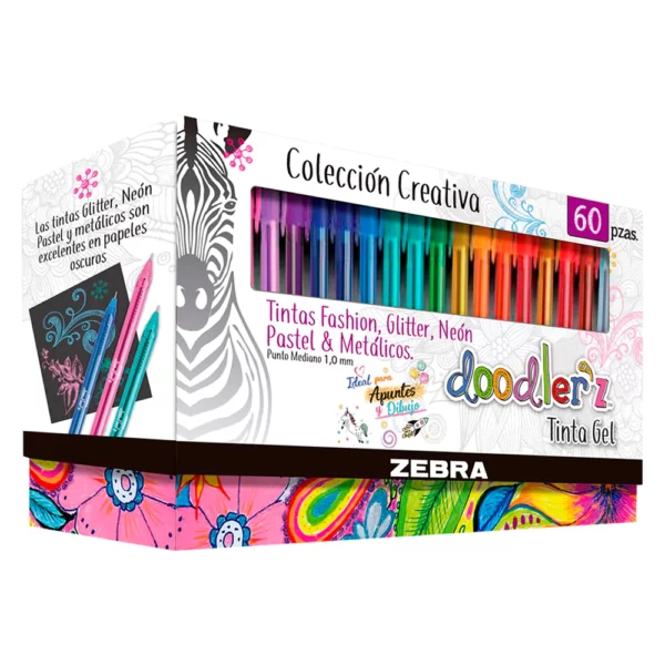 Rollerball Stick Gel Giltter ZEBRA set 60 un